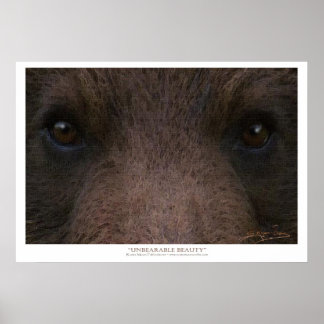 Póster BELLEZA INSOPORTABLE (oso pardo) ~ Pinturas de art