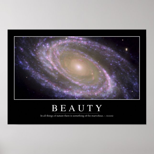 Póster Belleza: Inspiradora cita 2 (Frente)