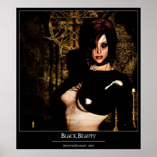 Póster Belleza negra (Frente)