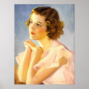 Póster Belleza retro 60