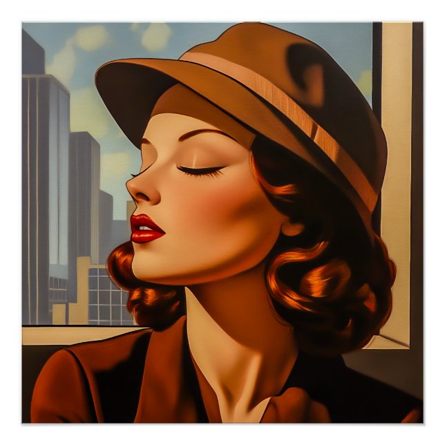 Póster Belleza Retro Los Angeles (Anverso)