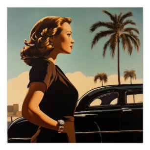 Póster Belleza Retro Los Angeles