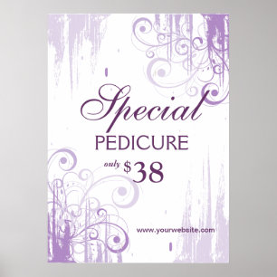 Póster BELLEZA Salón Poster Spa Paint 'n Swirls