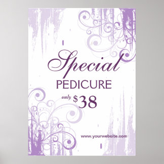 Póster BELLEZA Salón Poster Spa Paint 'n Swirls
