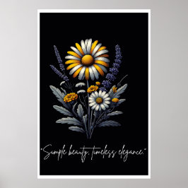 Póster Belleza simple, elegancia eterna