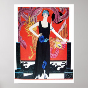 PÓSTER BELLEZA Y FÉNIX, DISEÑADOR DE MODA ARTISTA DE MAQU