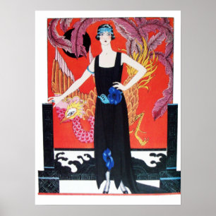PÓSTER BELLEZA Y FÉNIX, DISEÑADOR DE MODA ARTISTA DE MAQU