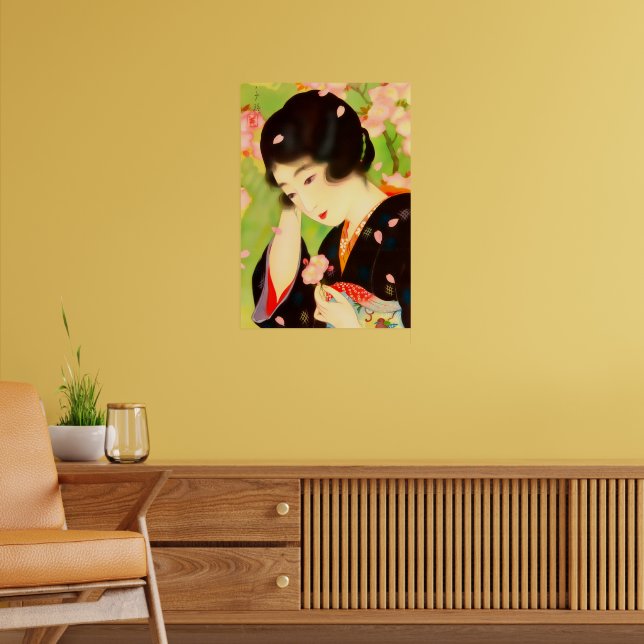 Póster Belleza y flores de cerezo Chigusa Kitani (Salón 2)