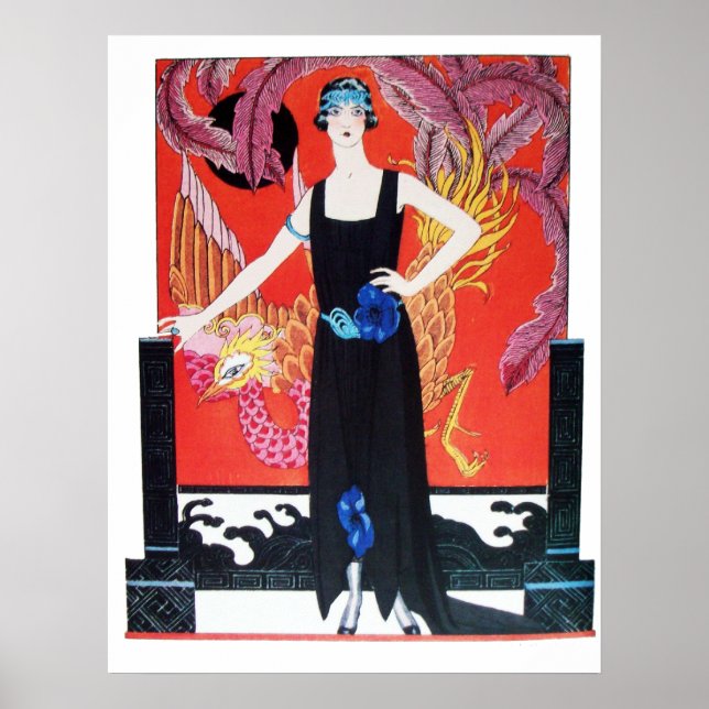 PÓSTER BELLEZA Y FOENIX,DISEÑADOR DE MODA ARTISTA (Frente)