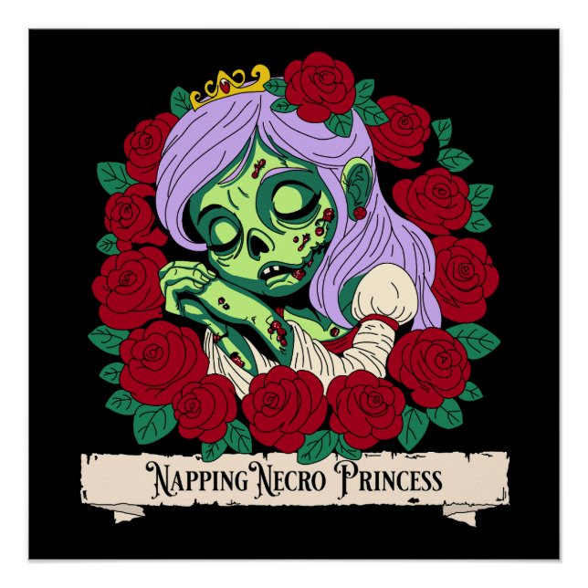 Póster Belleza zombie durmiente (Anverso)