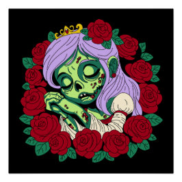 Póster Belleza zombie durmiente