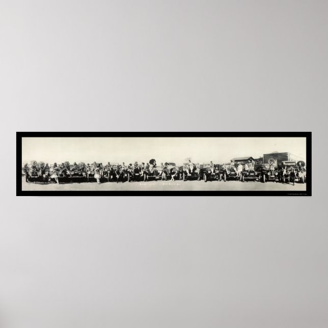 Póster Bellezas de baño y playa Autos Seal, CA Photo 1917 (Frente)
