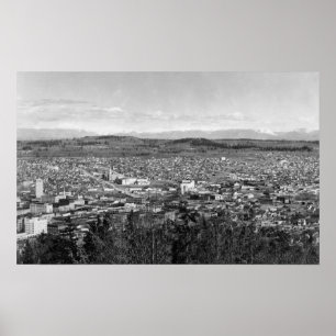 Póster Bellingham, WA Town View from Sehome Hill 2