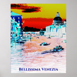 Póster *~* Bellissima lengua italiana Venecia