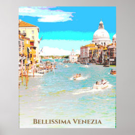 Póster ** Bellissima, lengua italiana, Venecia-Post