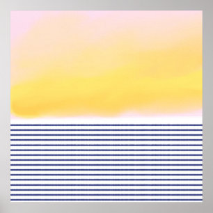 Póster bello diseño abstracto