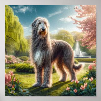 Póster bello Wolfhound irlandés