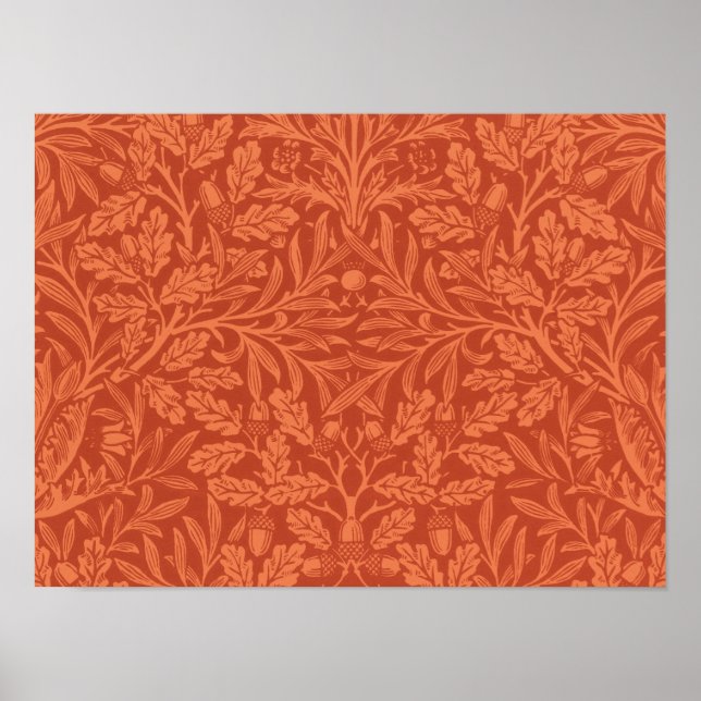 Póster bellotas de papel pintado de william morris y robl (Frente)