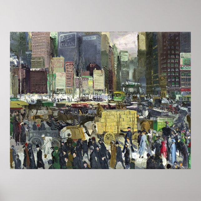 Póster Bellows - Nueva York, pintura famosa, (Frente)