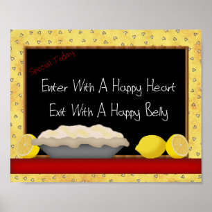 Póster Belly feliz de corazón