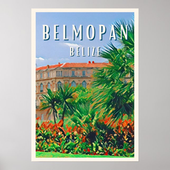 Póster Belmopan, la ville verte de Belize (Frente)