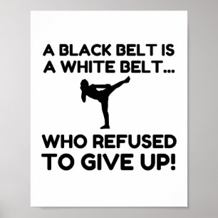 PÓSTER BELT BLANCO NEGRO RECHAZO