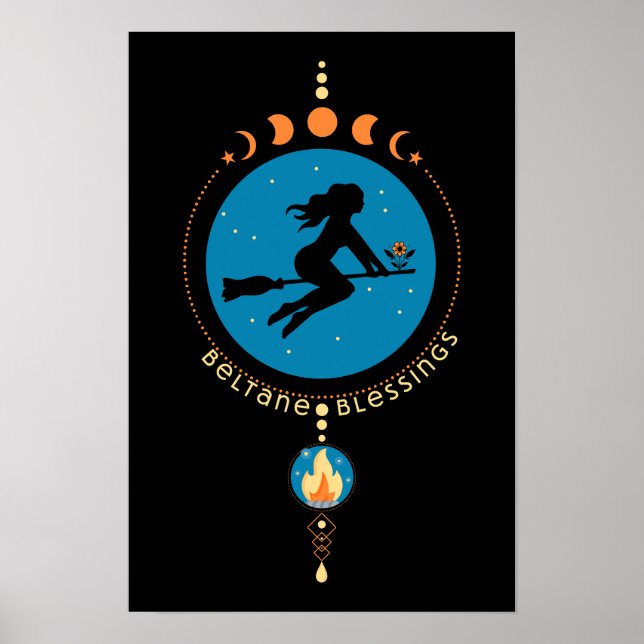 Póster Beltane Blessings (Frente)