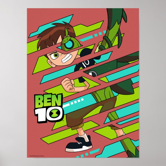 Póster Ben 10 Transformación de ADN salvaje (Frente)