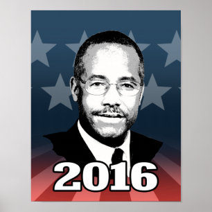 PÓSTER BEN CARSON 2016 CANDIDATE