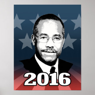 PÓSTER BEN CARSON 2016 CANDIDATE