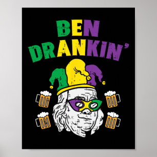 Póster Ben Drankin Franklin Presidente Estadounidense Fun