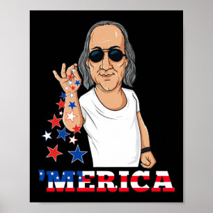 Póster Ben Franklin 4 De Julio Merica