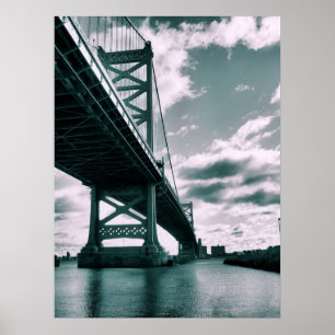 Póster Ben Franklin bridge