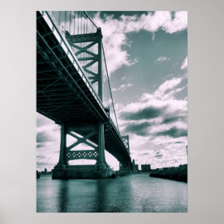 Póster Ben Franklin bridge