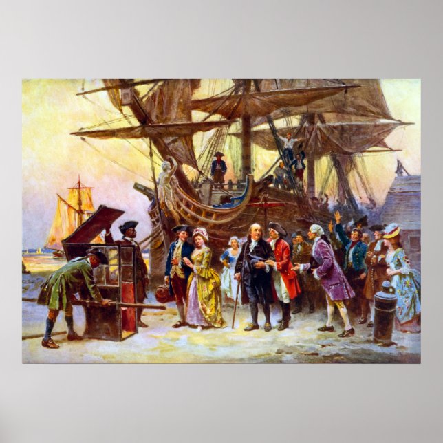 Póster Ben Franklin Regresa A Filadelfia (Frente)