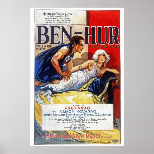 Póster Ben-Hur 1925 (Frente)