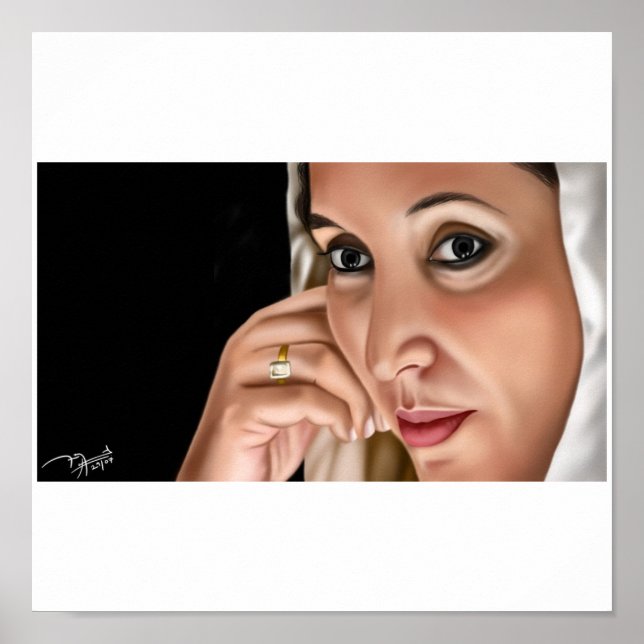 Póster benazir-bhutto-shaheed - Personalizado (Frente)