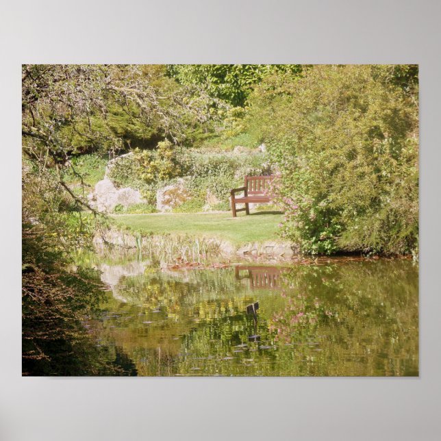 Póster Bench Over Lake (Frente)