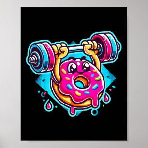 Póster Bench Press Donut Halterofilia Bodybuilding Fitne