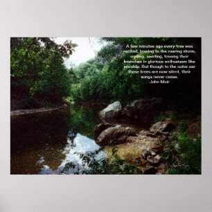 Póster Bend en el río Baker, Rumney, Poster NH