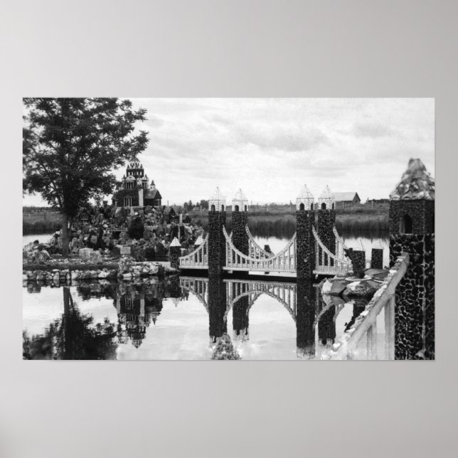 Póster Bend, Fotografía del Jardín de Rock de Oregon Pete (Frente)