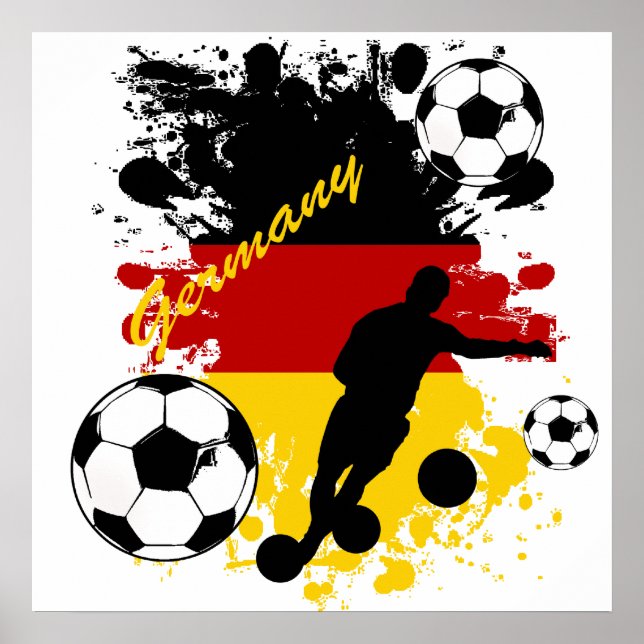 Póster Bend it Alemania Bolas de fútbol velocidad de salp (Frente)