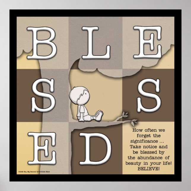 Póster Bendecido por la abundancia de belleza (Frente)