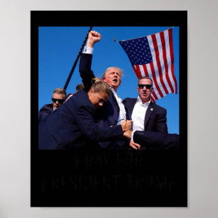 Póster Bendecido presidente Trump2