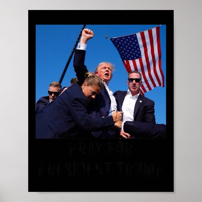 Póster Bendecido presidente Trump2 (Frente)
