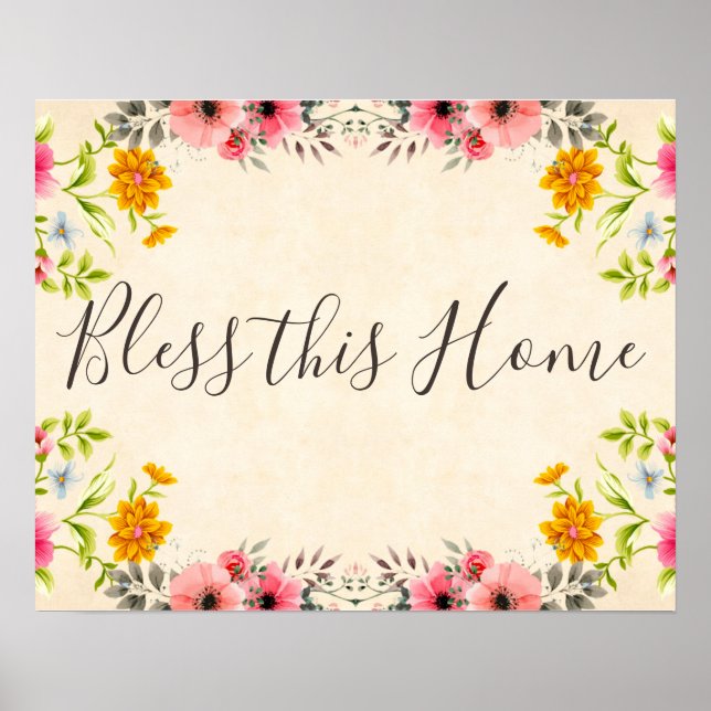 Póster Bendice este Hogar (Frente)