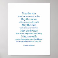 Bendición Apache en el lavado de acuarela