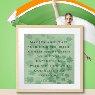 Póster Bendición de Boda Irlandesa - -