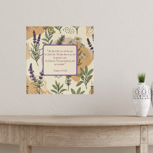 Póster Bendición de Floraciones Herbales Personalizable