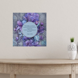 Póster Bendición de jardín de vincapervinca personalizabl